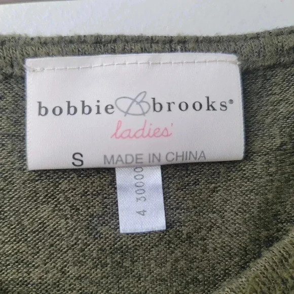 Bobbie Brooks Womens Knit Sweater Dress Green Long Sleeve Cage Neck Stretch Sz S - Picture 2 of 9